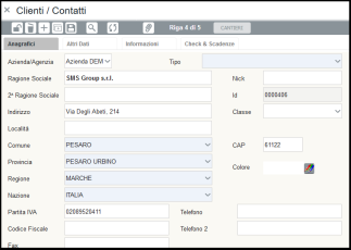 Anagrafica Clienti Web